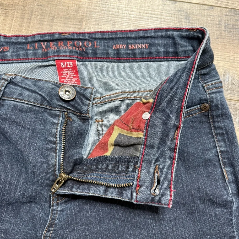 Liverpool Dark Blue Abby Skinny Denim Jeans - Picture 3 of 13